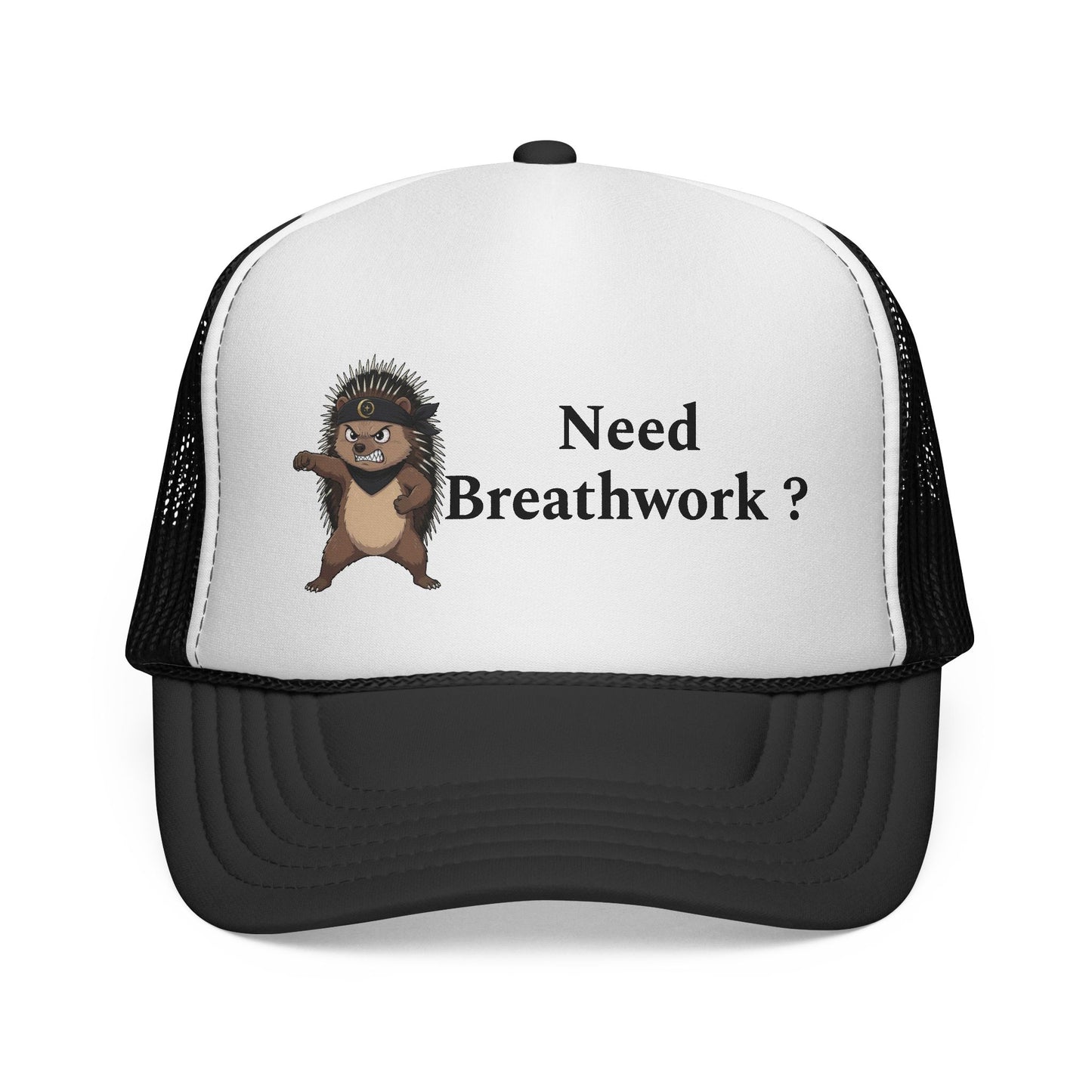 Nervous System Ninja Trucker Cap — Cute Porcupine Neuro Science Hat