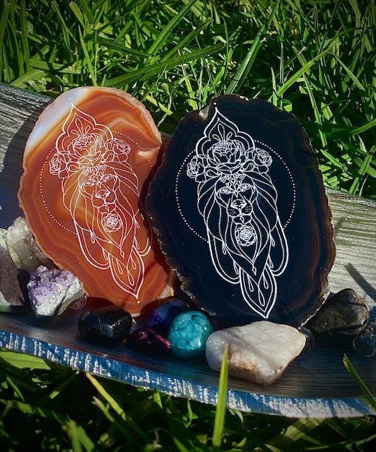 ZODIAC AGATE DISC - LEO LG